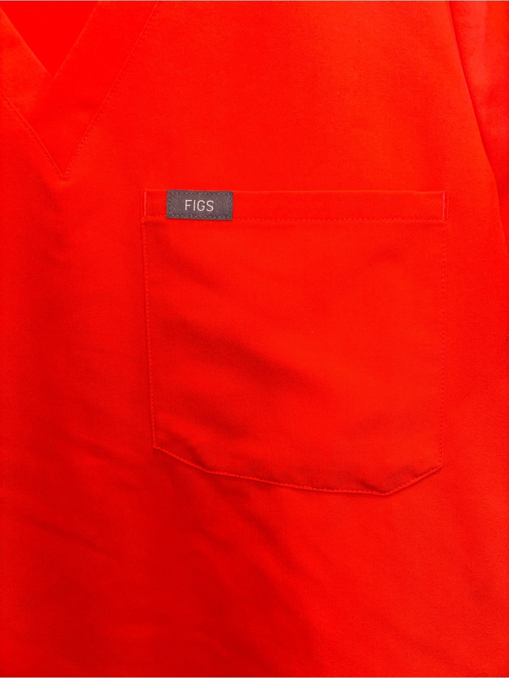 Figs Neon V-Neck Scrub Top Size Small - Picture 3 of 5